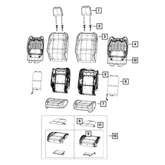 Jeep OE - Front Right Seat Cover