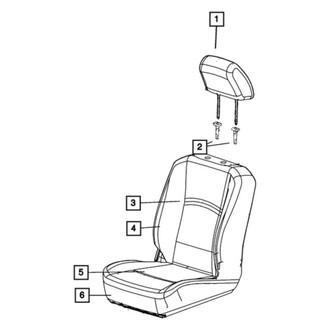 Ram OE - Front Left Headrest