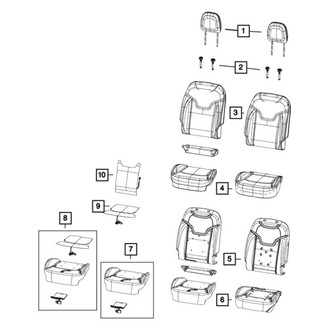 Jeep OE - Front Right Seat Cover