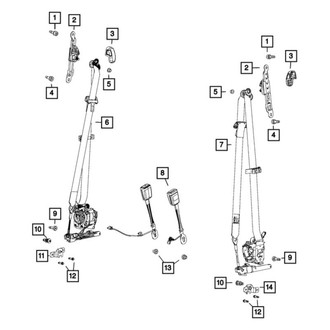 Mopar® - Seat Belt And Retractor