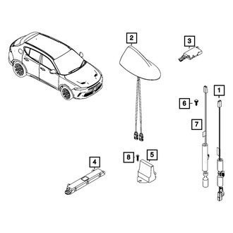 Mopar® - Cable & Base Assembly Antenna