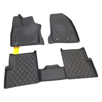 Mopar® - 1st & 2nd Row Black Carpet Floor Mat Set