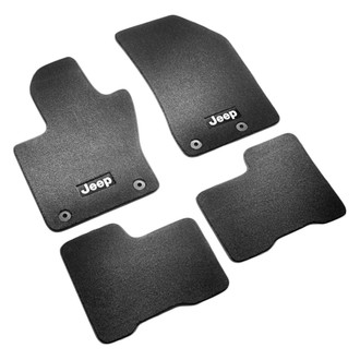 Mopar® - Premium Carpet 1st & 2nd Row Black Floor Mat Set