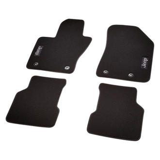 Mopar® - Premium Carpet 1st & 2nd Row Black Floor Mat Set