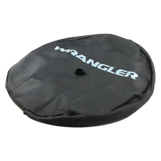 Mopar® - 32" Black Spare Tire Cover with Wrangler Logo