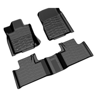 Mopar® - All Weather 1st & 2nd Row Black Rubber Floor Mat Set