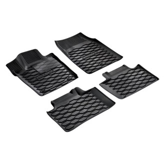 Mopar® - All Weather 1st & 2nd Row Black Rubber Floor Mat Set