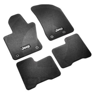 Mopar® - 1st & 2nd Row Black Carpet Floor Mat Set