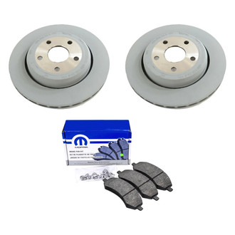 Mopar® - Plain Rear Brake Kit with Semi-Metallic Pads