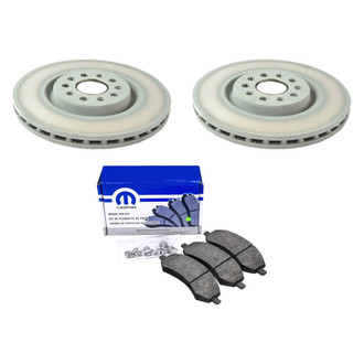 Mopar® - Plain Front Brake Kit with Semi-Metallic Pads