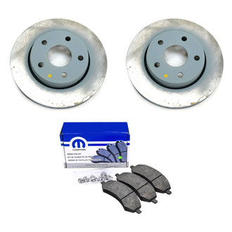Mopar® - Plain Front Brake Kit with Semi-Metallic Pads