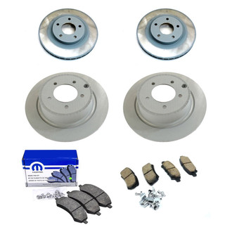 Mopar® - Front and Rear Brake Kit with Semi-Metallic Pads