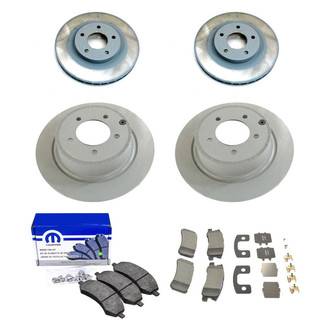 Mopar® - Front and Rear Brake Kit with Semi-Metallic Pads