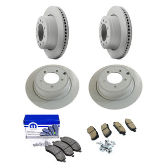 Mopar® - Front and Rear Brake Kit with Semi-Metallic Pads