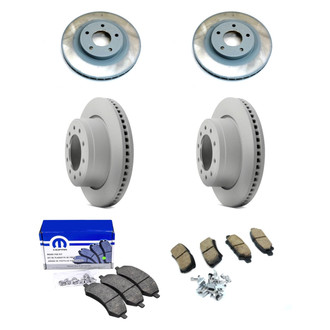 Mopar® - Front and Rear Brake Kit with Semi-Metallic Pads