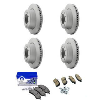 Mopar® - Front and Rear Brake Kit with Semi-Metallic Pads