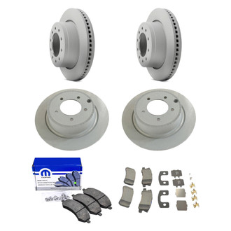 Mopar® - Front and Rear Brake Kit with Semi-Metallic Pads
