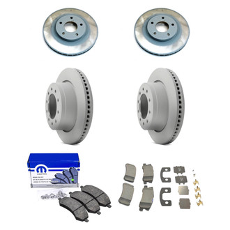 Mopar® - Front and Rear Brake Kit with Semi-Metallic Pads