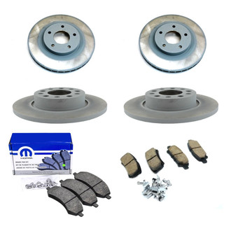 Mopar® - Front and Rear Brake Kit with Semi-Metallic Pads