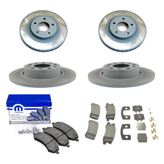 Mopar® - Front and Rear Brake Kit with Semi-Metallic Pads