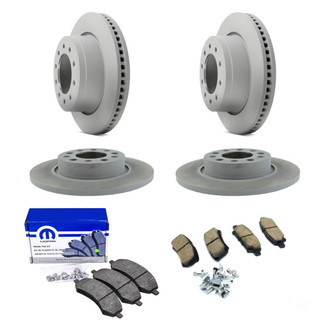 Mopar® - Front and Rear Brake Kit with Semi-Metallic Pads