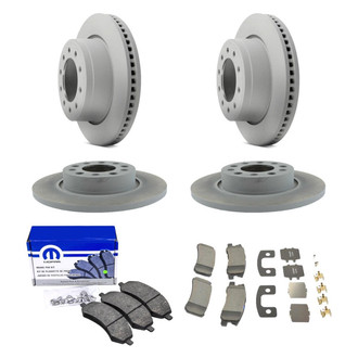 Mopar® - Front and Rear Brake Kit with Semi-Metallic Pads