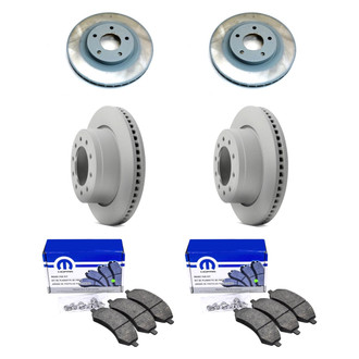 Mopar® - Front and Rear Brake Kit with Semi-Metallic Pads