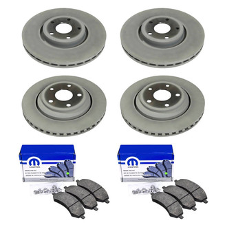 Mopar® - Front and Rear Brake Kit with Semi-Metallic Pads