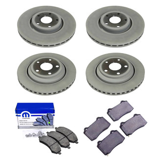 Mopar® - Front and Rear Brake Kit with Semi-Metallic Pads