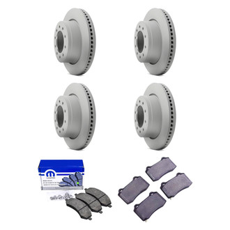 Mopar® - Front and Rear Brake Kit with Semi-Metallic Pads