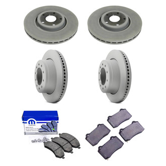 Mopar® - Front and Rear Brake Kit with Semi-Metallic Pads