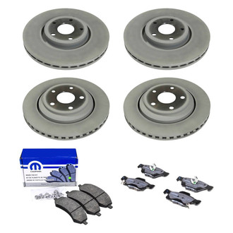 Mopar® - Front and Rear Brake Kit with Semi-Metallic Pads