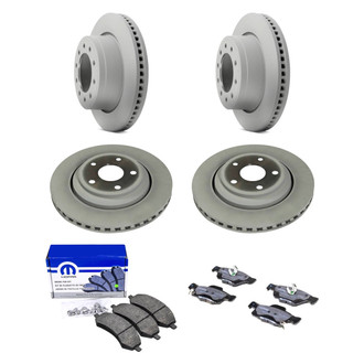 Mopar® - Front and Rear Brake Kit with Semi-Metallic Pads
