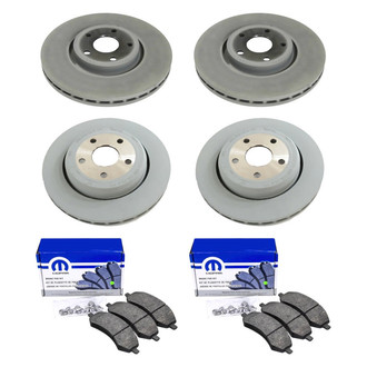 Mopar® - Front and Rear Brake Kit with Semi-Metallic Pads