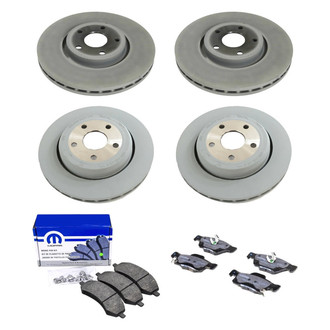 Mopar® - Front and Rear Brake Kit with Semi-Metallic Pads