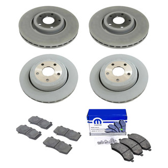 Mopar® - Front and Rear Brake Kit with Semi-Metallic Pads