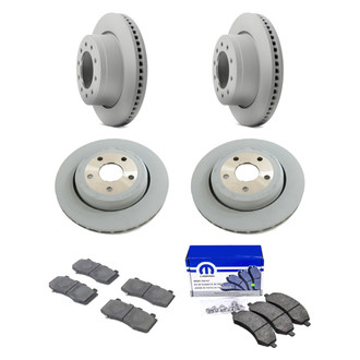 Mopar® - Front and Rear Brake Kit with Semi-Metallic Pads