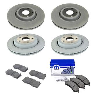 Mopar® - Front and Rear Brake Kit with Semi-Metallic Pads