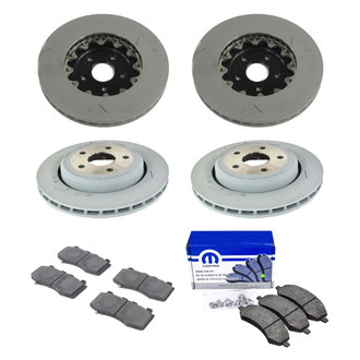 Mopar® - Front and Rear Brake Kit with Semi-Metallic Pads