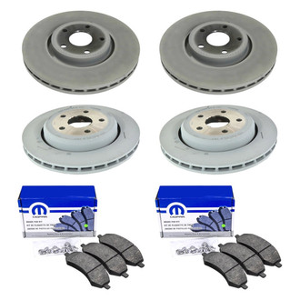 Mopar® - Front and Rear Brake Kit with Semi-Metallic Pads