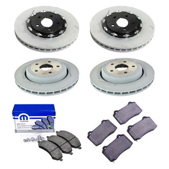 Mopar® - Front and Rear Brake Kit with Semi-Metallic Pads