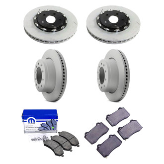 Mopar® - Front and Rear Brake Kit with Semi-Metallic Pads