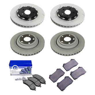 Mopar® - Front and Rear Brake Kit with Semi-Metallic Pads