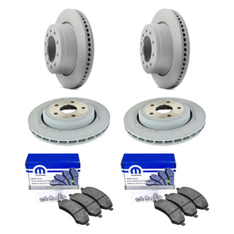 Mopar® - Front and Rear Brake Kit with Semi-Metallic Pads