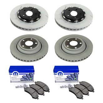 Mopar® - Front and Rear Brake Kit with Semi-Metallic Pads