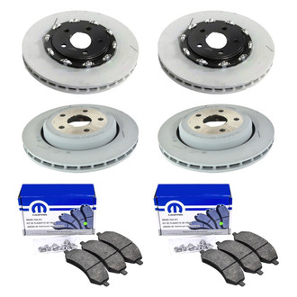 Mopar® - Front and Rear Brake Kit with Semi-Metallic Pads