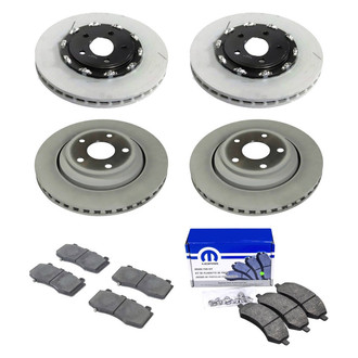 Mopar® - Front and Rear Brake Kit with Semi-Metallic Pads
