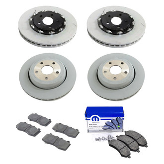 Mopar® - Front and Rear Brake Kit with Semi-Metallic Pads