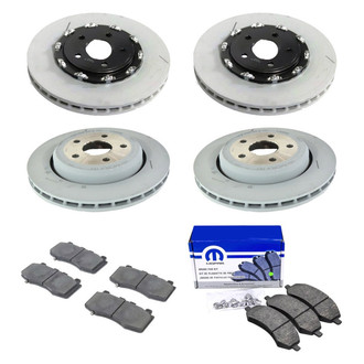 Mopar® - Front and Rear Brake Kit with Semi-Metallic Pads