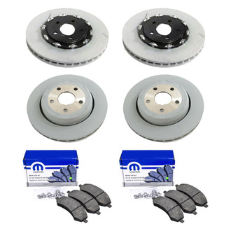 Mopar® - Front and Rear Brake Kit with Semi-Metallic Pads